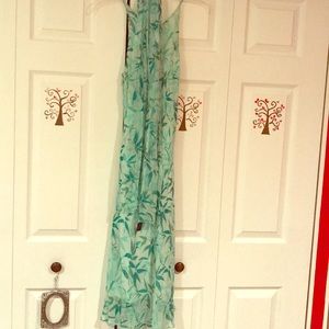 Chiffon maxi dress.